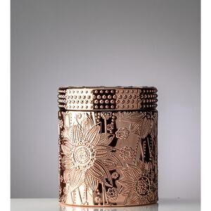 Dream Vessels Ziva Rose Gold Candle Container Lotus Flower Case Of 4 NEW